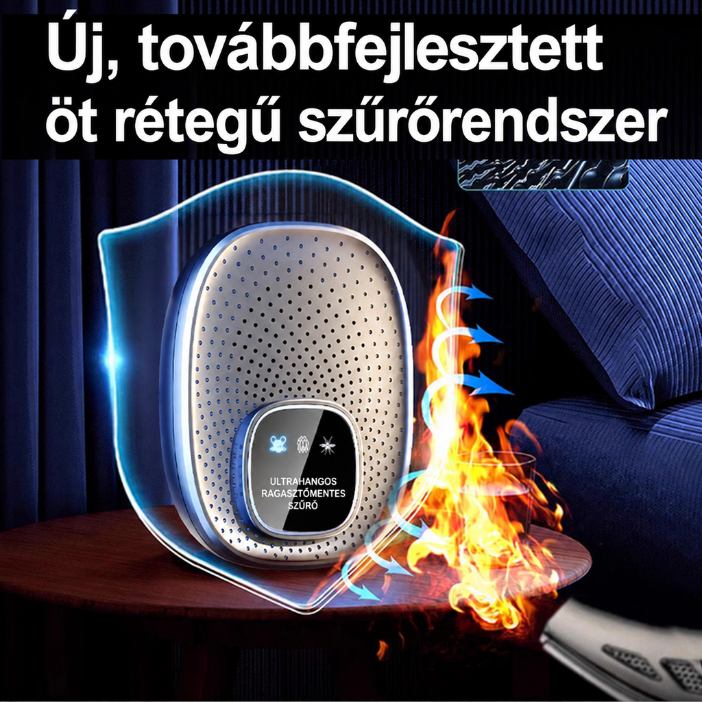 🐭 Ultrahangos Rágcsálóriasztó – 🏠 Vegyszermentes Védelem Otthonra | ⚡ Egerek és Kártevők Ellen